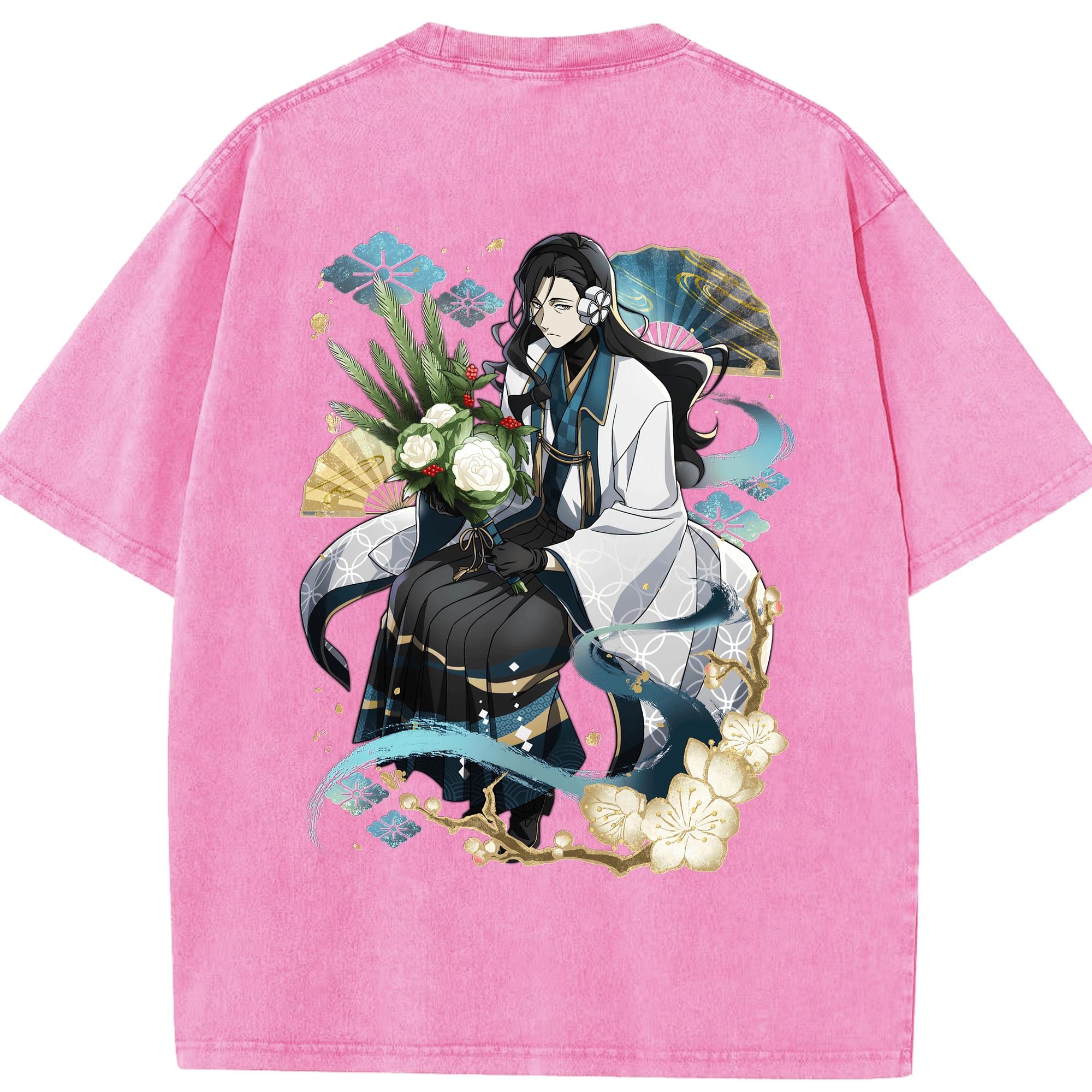 （画像用） 文豪ストレイドッグス Bungo Stray Dogs 綿100% ヴィンテージ風 半袖Tシャツ（背面プリント）
